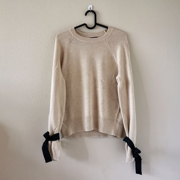 J.CREW Tie bell-sleeve pullover sweater - Picture 3 of 8